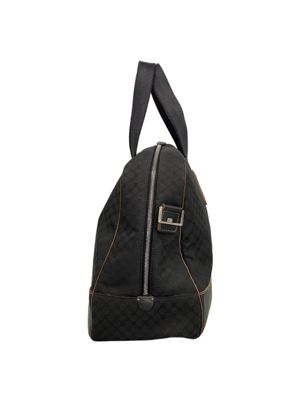★SOLD★ Celine Boston Bag Macadam Pattern Black Leather - Picture 4 of 15